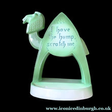 Load image into Gallery viewer, Porcelain Ashtray, Match Holder and Striker by Schafer &amp; Vater. GREEN ART DECO CAMEL
