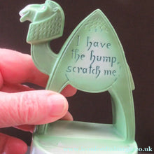 Load image into Gallery viewer, Porcelain Ashtray, Match Holder and Striker by Schafer &amp; Vater. GREEN ART DECO CAMEL
