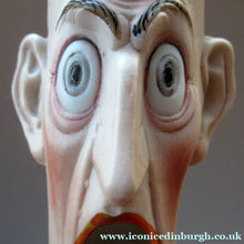 Load image into Gallery viewer, Schafer and Vater Novelty Cigar Ashtray and Match Holder. Grumpy Man Head

