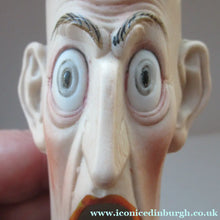 Load image into Gallery viewer, Schafer and Vater Novelty Cigar Ashtray and Match Holder. Grumpy Man Head
