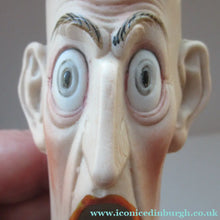 Load image into Gallery viewer, Schafer and Vater Novelty Cigar Ashtray and Match Holder. Grumpy Man Head
