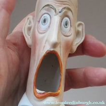 Load image into Gallery viewer, Schafer and Vater Novelty Cigar Ashtray and Match Holder. Grumpy Man Head
