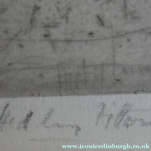 Load image into Gallery viewer, ANTIQUE PRINT. Original Etching by Hedley FITTON. Entitled ROSSLYN CHAPEL. Pencil Signed
