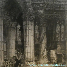 Load image into Gallery viewer, ANTIQUE PRINT. Original Etching by Hedley FITTON. Entitled ROSSLYN CHAPEL. Pencil Signed
