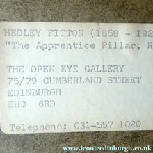 Load image into Gallery viewer, ANTIQUE PRINT. Original Etching by Hedley FITTON. Entitled ROSSLYN CHAPEL. Pencil Signed
