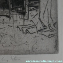 Load image into Gallery viewer, ANTIQUE PRINT. Original Etching by Hedley FITTON. Entitled ROSSLYN CHAPEL. Pencil Signed
