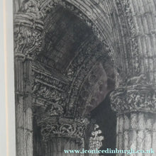 Load image into Gallery viewer, ANTIQUE PRINT. Original Etching by Hedley FITTON. Entitled ROSSLYN CHAPEL. Pencil Signed
