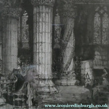 Load image into Gallery viewer, ANTIQUE PRINT. Original Etching by Hedley FITTON. Entitled ROSSLYN CHAPEL. Pencil Signed
