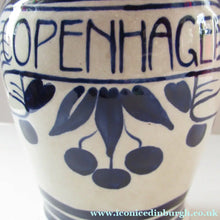 Load image into Gallery viewer, Antique Royal Copenhagen Ceramic Cherry Brandy Advertising Bottle
