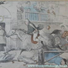 Load image into Gallery viewer, Georgian Satirical Print 1831 John Gilpin by John Doyle
