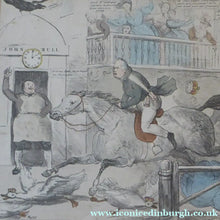 Load image into Gallery viewer, Georgian Satirical Print John Doyle. John Gilpin 1830s
