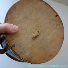 Load image into Gallery viewer, Antique SCANDINAVIAN Folk Art Bentwood Tine / Svepask Box with Crowned Lion Crest on the Lid
