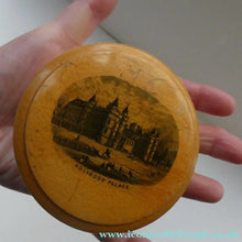 Load image into Gallery viewer, Antique SCOTTISH 19th Century MAUCHLINE Ware Trinket Box (c 1880), with an image of Holyrood Palace
