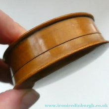 Load image into Gallery viewer, Antique SCOTTISH 19th Century MAUCHLINE Ware Trinket Box (c 1880), with an image of Holyrood Palace
