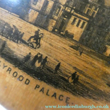 Load image into Gallery viewer, Antique SCOTTISH 19th Century MAUCHLINE Ware Trinket Box (c 1880), with an image of Holyrood Palace
