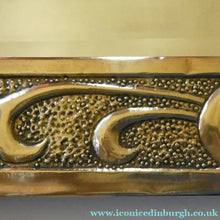 Load image into Gallery viewer, Antique Scottish School ART NOUVEAU Brass Mirror with Scrolls and Butterfly Decoration

