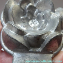 Load image into Gallery viewer, Antique Set of SIX Aluminium Chocolate Moulds. Very Substantial Items in the Form of Lotus Flowers
