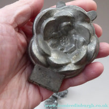 Load image into Gallery viewer, Antique Set of SIX Aluminium Chocolate Moulds. Very Substantial Items in the Form of Lotus Flowers
