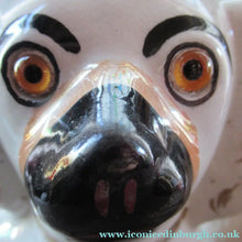 Load image into Gallery viewer, Antique Staffordshire Chimney Spaniels Wally Dogs 12 inches Glass Eyes
