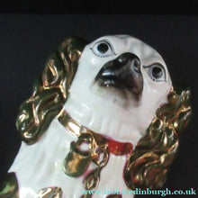 Load image into Gallery viewer, Large Victorian Staffordshire Dogs Copper Lustre Patches. 12 1/2 inches. 1860s

