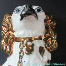 Load image into Gallery viewer, Large Victorian Staffordshire Dogs Copper Lustre Patches. 12 1/2 inches. 1860s
