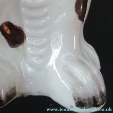 Load image into Gallery viewer, Large Victorian Staffordshire Dogs Copper Lustre Patches. 12 1/2 inches. 1860s
