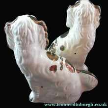 Load image into Gallery viewer, Large Victorian Staffordshire Dogs Copper Lustre Patches. 12 1/2 inches. 1860s
