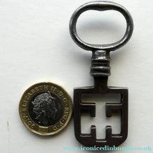 Load image into Gallery viewer, Antique Steel Odell Key. SCOTTISH 18th or 19th Century Door Key
