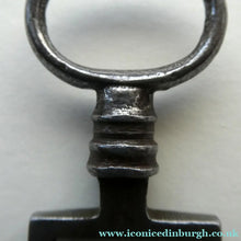 Load image into Gallery viewer, Antique Steel Odell Key. SCOTTISH 18th or 19th Century Door Key
