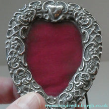 Load image into Gallery viewer, PAIR of Miniature Antique Hallmarked Silver Photograph Frames (1889 and 1906, Birmingham)
