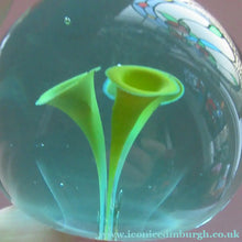 Load image into Gallery viewer, 19th Century Early Victorian Glass Dump with Yellow Flowers
