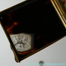 Load image into Gallery viewer, Antique Victorian Agate and Gilt Metal Dual Hinge Stamp Box

