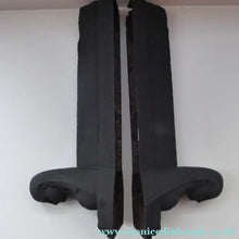 Load image into Gallery viewer, Antique VICTORIAN Matching PAIR of Cast Iron French Sphinx Andirons / Firedogs. EGYPTIAN STYLE
