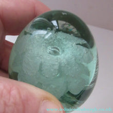Load image into Gallery viewer, Victorian Paperweight Glass Dump with Plant Pot Inclusion
