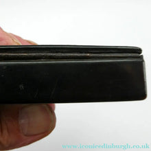 Load image into Gallery viewer, ANTIQUE Victorian Papier Mache Snuff Box with Inlaid Lid
