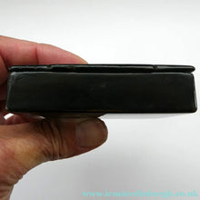 Load image into Gallery viewer, ANTIQUE Victorian Papier Mache Snuff Box with Inlaid Lid

