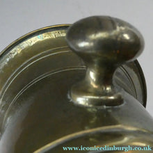 Load image into Gallery viewer, Antique VICTORIAN Pharmacy Heavy Solid Brass Mortar And Pestle 
