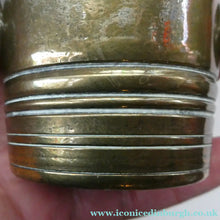 Load image into Gallery viewer, Antique VICTORIAN Pharmacy Heavy Solid Brass Mortar And Pestle 

