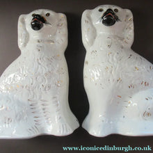 Load image into Gallery viewer, Large Staffordshire Wally Dugs Staffordshire Dogs Chimney Spaniels Victorian Antique
