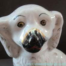 Load image into Gallery viewer, Large Staffordshire Wally Dugs Staffordshire Dogs Chimney Spaniels Victorian Antique

