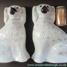 Load image into Gallery viewer, Large Staffordshire Wally Dugs Staffordshire Dogs Chimney Spaniels Victorian Antique
