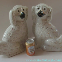 Load image into Gallery viewer, Large Staffordshire Wally Dugs Staffordshire Dogs Chimney Spaniels Victorian Antique
