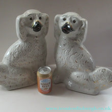 Load image into Gallery viewer, Large Staffordshire Wally Dugs Staffordshire Dogs Chimney Spaniels Victorian Antique
