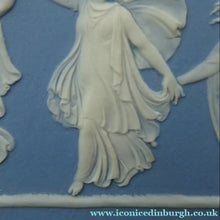 Load image into Gallery viewer, Antique VICTORIAN Wedgwood Framed Jasper Plaque Showing a Frieze of the Five Dancing Maidens (The Borghese Dancers)
