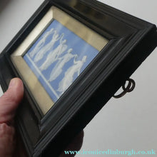 Load image into Gallery viewer, Antique VICTORIAN Wedgwood Framed Jasper Plaque Showing a Frieze of the Five Dancing Maidens (The Borghese Dancers)
