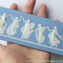 Load image into Gallery viewer, Antique VICTORIAN Wedgwood Framed Jasper Plaque Showing a Frieze of the Five Dancing Maidens (The Borghese Dancers)
