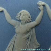 Load image into Gallery viewer, Antique VICTORIAN Wedgwood Framed Jasper Plaque Showing a Frieze of the Five Dancing Maidens (The Borghese Dancers)
