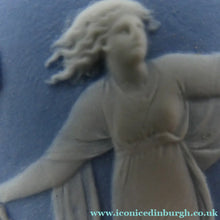 Load image into Gallery viewer, Antique VICTORIAN Wedgwood Framed Jasper Plaque Showing a Frieze of the Five Dancing Maidens (The Borghese Dancers)
