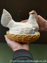 Load image into Gallery viewer, Victorian Staffordshire Pottery Chicken or Hen on a Nest 
