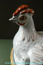 Load image into Gallery viewer, Victorian Staffordshire Pottery Chicken or Hen on a Nest 
